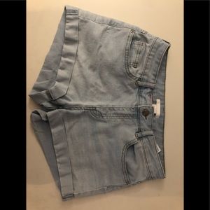 Blue jean shorts